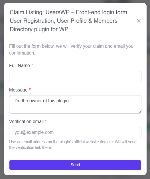 wp-rankings.com claim form